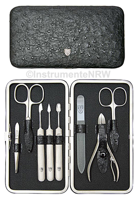 Manik�re Pedik�re Set aus Solingen Kroko Exclusiv