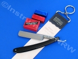DELUXE SET Solingen Rasiermesser + Streichriemen + Paste