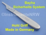 BAYHA Skalpellgriff Skalpellklingen Skalpell Griff Hohl