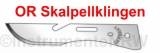 10 sterile OR Skalpellklingen Skalpell Klingen Nr.0 NEU