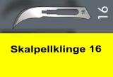 10 sterile Skalpellklingen Skalpell Messer Klingen 16