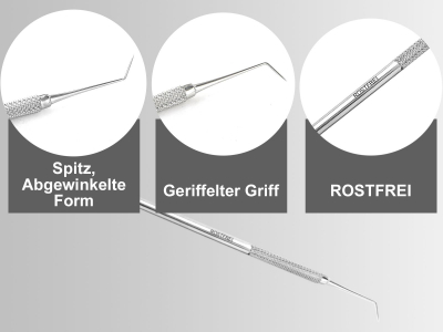 2-Teiliges Zahnreiniger Set Zahnsteinkratzer Zahnsteinentferner