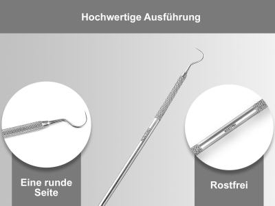 2-Teiliges Zahnreiniger Set Zahnsteinkratzer Zahnsteinentferner