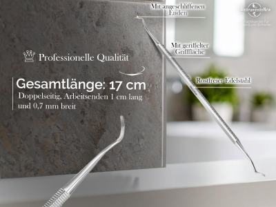 Doppel Nagel Eckenheber gro�e feine Enden