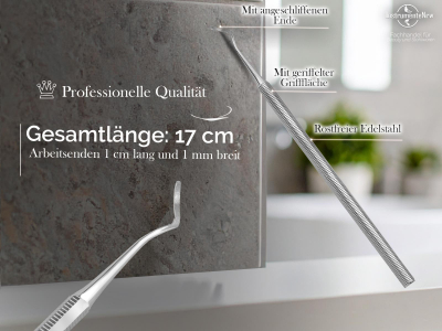 Fu�nagel Eckenheber Sonde gro�e feine Enden 1seitig