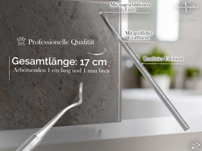 Fu�nagel Eckenheber Sonde gro�e feine Enden 1seitig