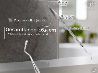 Feiner Fu�pflege Eckenheber Sonde ovale gro�e Enden