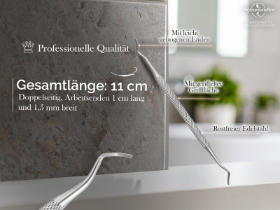 Kurzer Nagel-Eckenheber feine lange Enden