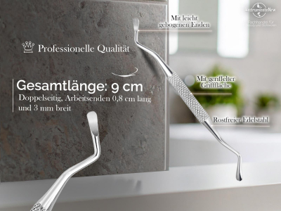 Kleiner kurzer Nagel Eckenheber kleine Enden