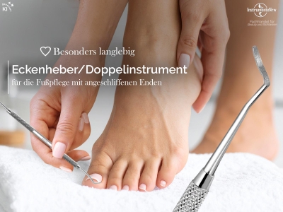 Doppel Nagel Eckenheber mittlere breite Enden