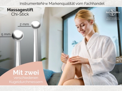 Narbenstick Akupressurstift Kugel 2 mm und 5 mm