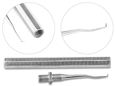 Zahnstocher aus Edelstahl - Einschraubbares Instrument -