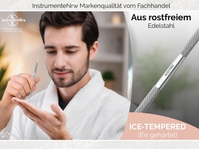 Punktsucher Akupunktur-Stab Akupressurstift Set Massage Stifte Set 6/9 mm und 1/2 mm Reflexzonen Massagestift aus Edelstahl
