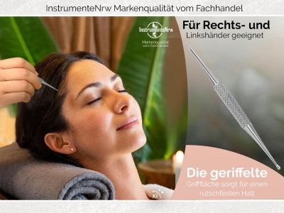 Akupressurstift Meridianstift Edelstahl Kugel 1/2 mm Akupunktur-Stift Akupressur-Stift Massage-Stift Kurzes Modell
