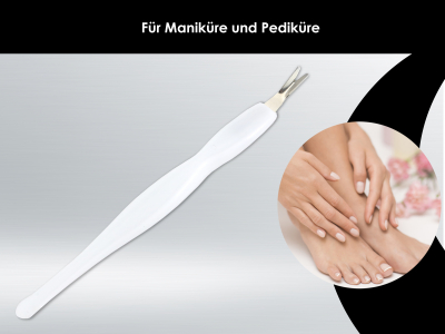 3 Hautmesser Nagelhautmesser V-Klinge Nagelhautentferner 2 in 1 Pusher und Messer