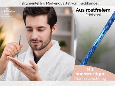 Akupressurstift Titan Meridianstift 1/4 mm Edelstahl Trigger Akupunktur-Stift Akupressur-Stift Massage-Stift