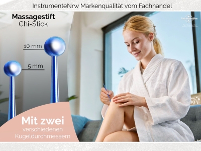 Akupressur-Stift Akupunktur-Stift 5/10 mm Titan Trigger-Meridianstift Edelstahl Kugel Akupressurstift Akupunktur-Stab