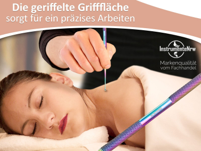 Akupressurstift Massagestab Massage Edelstahl Titan 2/5 mm Akupunktur Stift Akupressur Stift