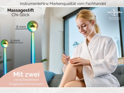 Triggerpunkt Dr�cker Massageger�t Akupressurstift Kugel 5/8 mm Edelstahl Akupunktur-Stift Akupressur Punktsucher Selbst-Massage