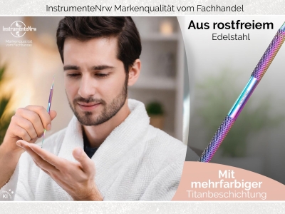 Massagewerkzeug Triggerpunkt Akupressurstift Titan Edelstahl 1/2 mm Akupunktur-Stift Akupressur-Stift Massagestab