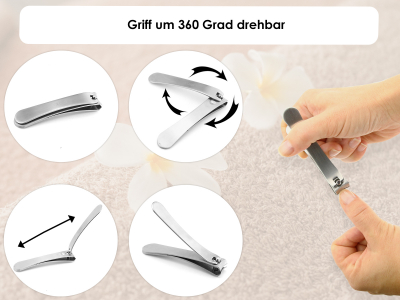 DESIGNER Knipser Nagelknipser Edelstahl Rostfrei 2 St.