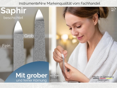 Saphirnagelfeile Nagelfeile Solingen beschichtet ORIGINAL 17,5cm