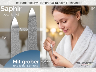 Nagelfeile Solingen Saphir beschichtet ORIGINAL 12,5cm