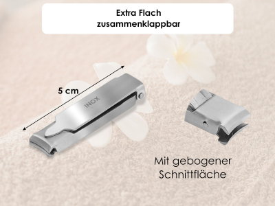 Kleiner Nagelknipser Rostfreier Edelstahl mit Nagelfeile