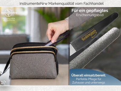 Saphir Nagelfeile Hohlfeile aus Solingen Saphirnagelfeile Made in Germany 17,5 cm