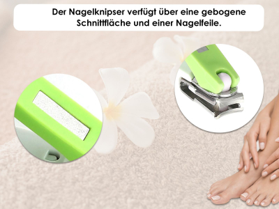 Nagelknipser Nagelschere Manikre Pedikre Knipser - 360 Grad Drehbar  Fupflege Nagelschneider Nail Clipper zum Krzen von Fingerngel und Fungel