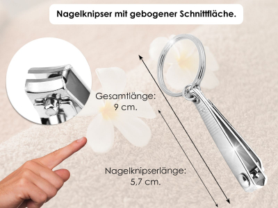 Nagelknipser fr Finger und Fungel Knipser Nail Cutter als Schlsselanhnger