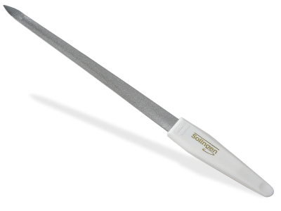 Nagelfeile Hohlfeile aus Solingen Manik�re Saphirnagelfeile Fein/Grob 20 cm