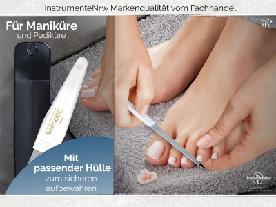 Profi Nagelfeilen Set aus Solingen Manik�re Feile 2-Seitig Fein/Grob Saphirnagelfeilen zur optimalen Nagelpflege