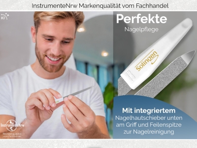 Profi Nagelfeilen Set aus Solingen Feilen 2-Seitig Fein/Grob Pedik�re Saphirnagelfeilen