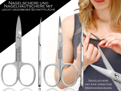 Manikre Set aus Solingen 7-Teilig Nagelpflegeset fr Damen und Herren Manikre Pedikre Instrumenten Nagelset fr Handpflege Fupflege