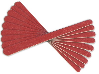 Sandblattnagelfeilen Nagelfeile 10 Stk, 2-Seitig, Fein und Grob