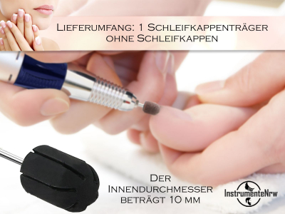 Schleifkappentrger Gummi-Trger 10 mm