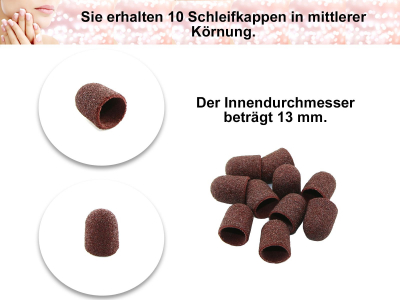 Schleifkappen MITTEL 10mm 10 Stk.