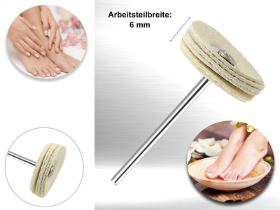 Lederschwabbel als Nagelpolierer 2,2 cm