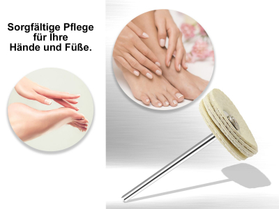 Lederschwabbel als Nagelpolierer 2,2 cm
