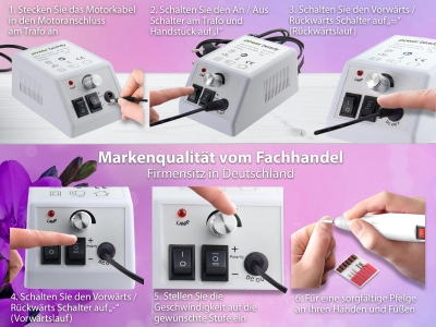 Fu�pflegeger�t Fr�ser Set  Diamantschleifer 100 mittlere Hornhaut-Schleifb�nder