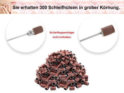 300 Schleifkappen Schleifhlsen Frser fr Kappentrger