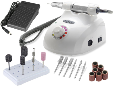 Fupflegegert Manikre Pedikre Set mit Schleifhlsen + Frser-Set