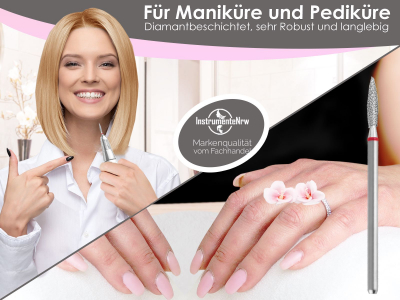 Feiner Diamantschleifer Nagelfrser fr Schleifarbeiten an Haut und Nagel Fupflege Pedikre Manikre Nailart Gelngel