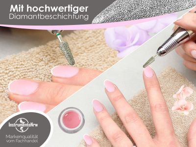 Fupflege Diamantschleifer Nagelfrser Grob Knospe Manikre Pedikre zur Hornhautentfernung, Gel, Acryl, Naturnagel und Verhornungen