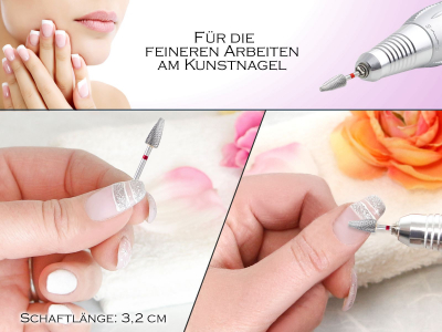 Hartmetall Nagelfrser HM-Frser Nailart  Aufsatz Fein Kreuzverzahnt Konus Schleifer Manikre Pedikre Frser Hartmetall Schleifkrper fr elektrischen Schleifgerte