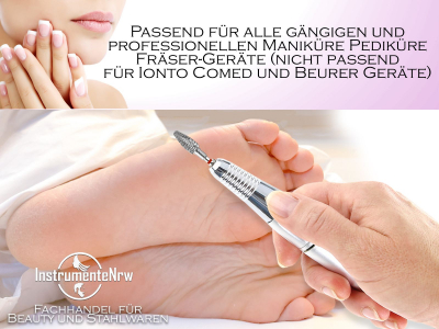 Nagelfrser Frser Aufsatz Bit Zapfen Hartmetall Fein Kreuzverzahnt Nagelpflege Nailart Aufsatz fr Acryl und Gelngel Manikre Pedikre Schleifer fr Arbeiten an Hnden und Fen