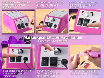 Fu�pflege-Ger�t Manik�re-Schleifer
