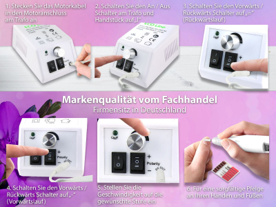 39 tlg SET Fr�ser Ger�t f. Manik�re & Pedik�re Fu�pflege