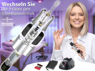 Fu�pflegeger�t Nagelpflege-Schleifger�t Schwarz